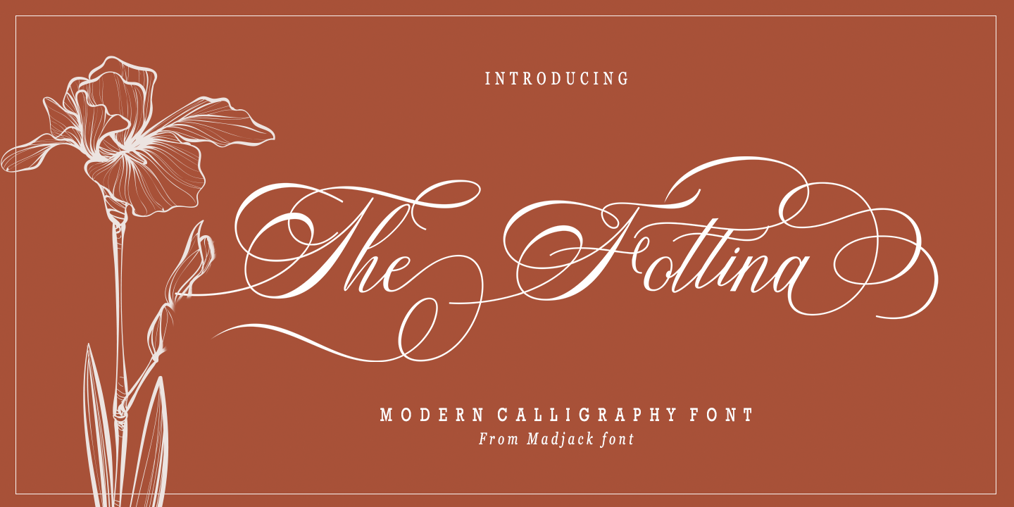 The Fottina Script Font preview